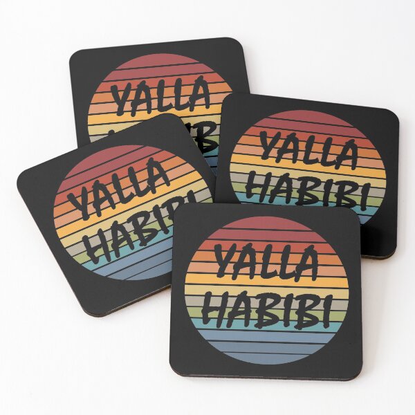 Item preview, Yalla Habibi Retro Arabic Arab Arabian Sweetheart Islam Muslim Gift designed and sold by Style4You24.