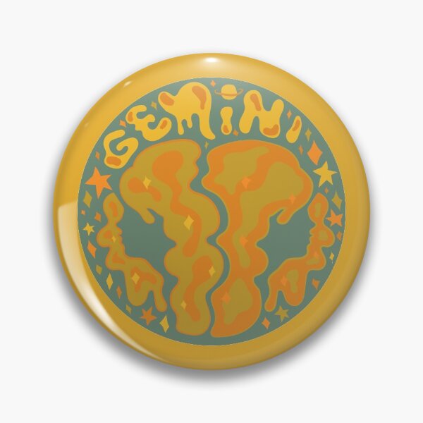 pins pin/'s flag badge metal lapel hat button biker on zodiac gemini