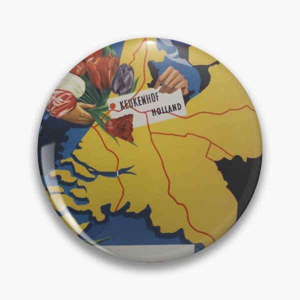 Item preview, Keukenhof vintage travel poster designed and sold by stickart-marek.
