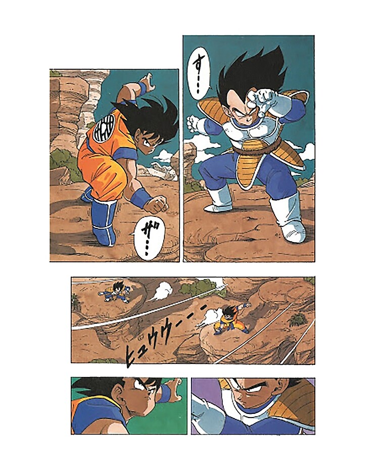 Funda y vinilo para iPad «Página de Goku vs Vegeta Manga» de UrameshiMIDK |  Redbubble