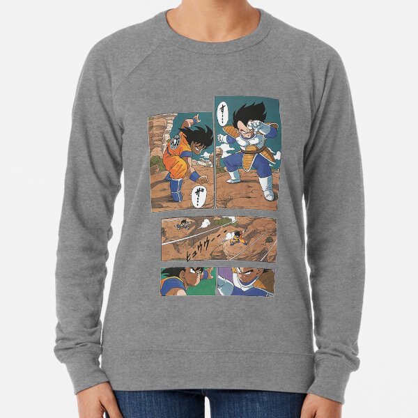 Page Goku vs Vegeta Manga Sweatshirt léger
