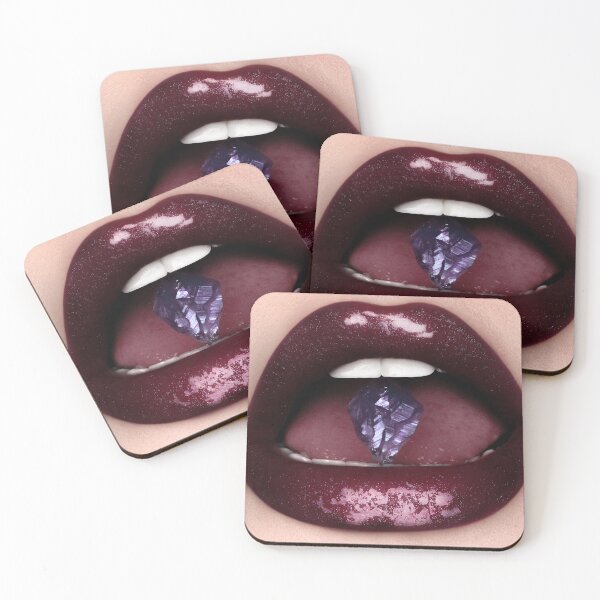 Item preview, Glossy lips with amethyst crystal  designed and sold by REBELLEBEAUTYX.