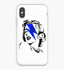 Blue flash Marilyn stardust iPhone Case