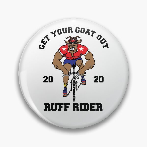 Item preview, A Muscular Buck With a Goatee Riding a Bike Red Shirt designed and sold by GravitiTees.