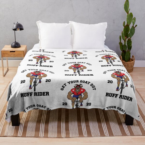 Item preview, A Muscular Buck With a Goatee Riding a Bike Red Shirt designed and sold by GravitiTees.