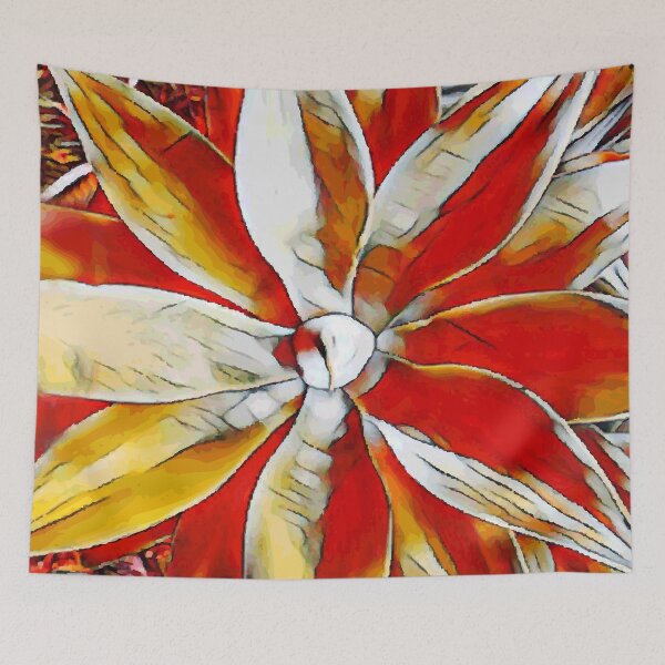 Item preview, Red Agave Abstract Art designed and sold by Elenia Design.