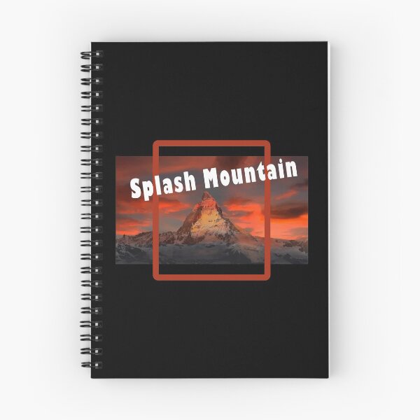 Item preview, Unisex black t-shirts.Splash Mountain design designed and sold by Galina Kostyaeva.