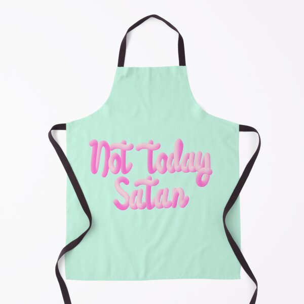 Item preview, Not today Satan. Pink text. designed and sold by enriquepma.