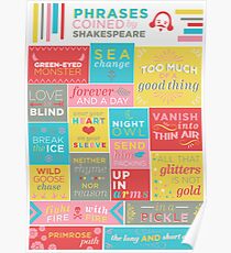 Phrases coined by Shakespeare Poster