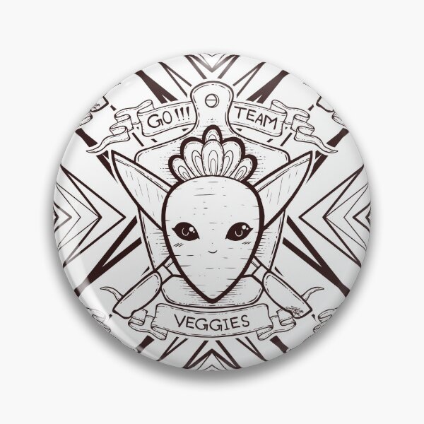 Item preview, Carrot/Radish and Knife Coat of Arms Pattern designed and sold by ZaryaKiqo.