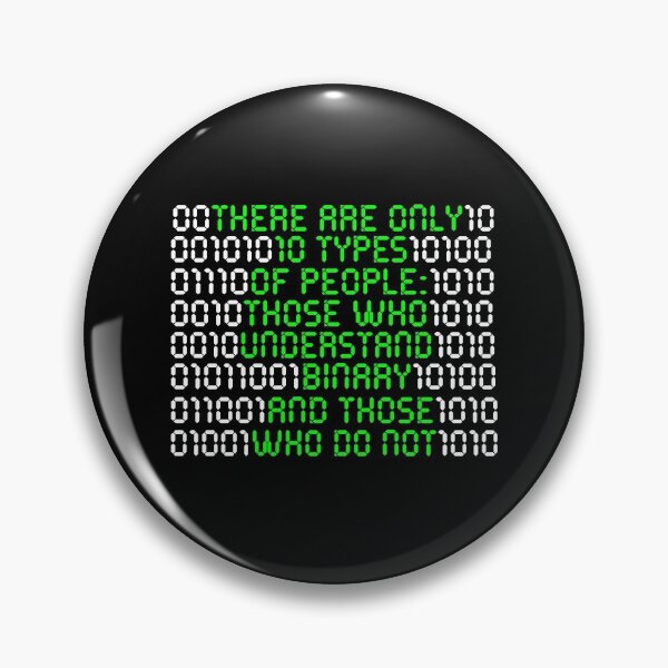 Item preview, 10 types of people binary designed and sold by redshirtz.