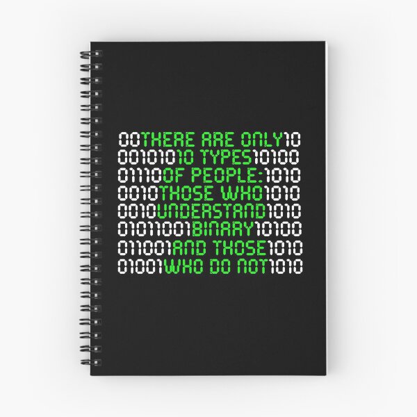 Item preview, 10 types of people binary designed and sold by redshirtz.