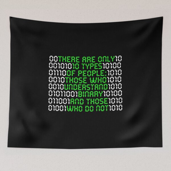 Item preview, 10 types of people binary designed and sold by redshirtz.