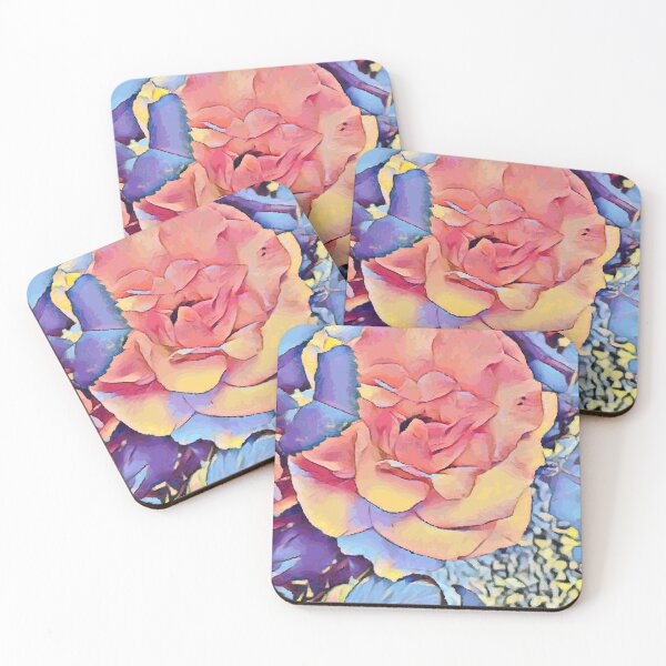 Item preview, Blue Rose Abstract Art designed and sold by Elenia Design.