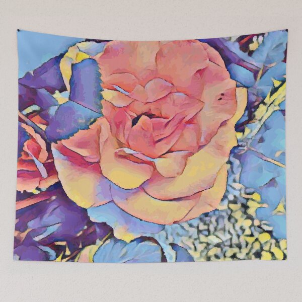 Item preview, Blue Rose Abstract Art designed and sold by Elenia Design.