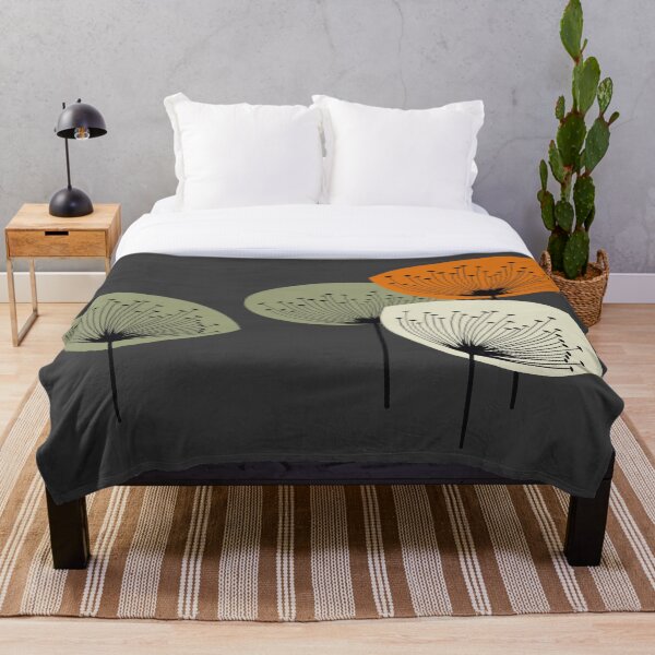 Item preview, Art Deco - Mid Century Modern - Floral Pattern - Cool Tones designed and sold by Aryeh Studio.