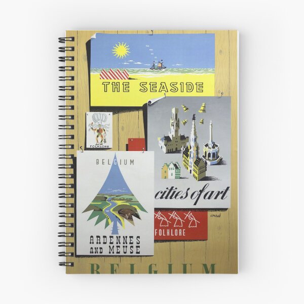 Item preview, Belgium vintage travel poster designed and sold by stickart-marek.
