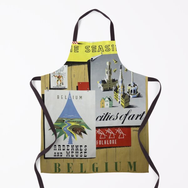 Item preview, Belgium vintage travel poster designed and sold by stickart-marek.