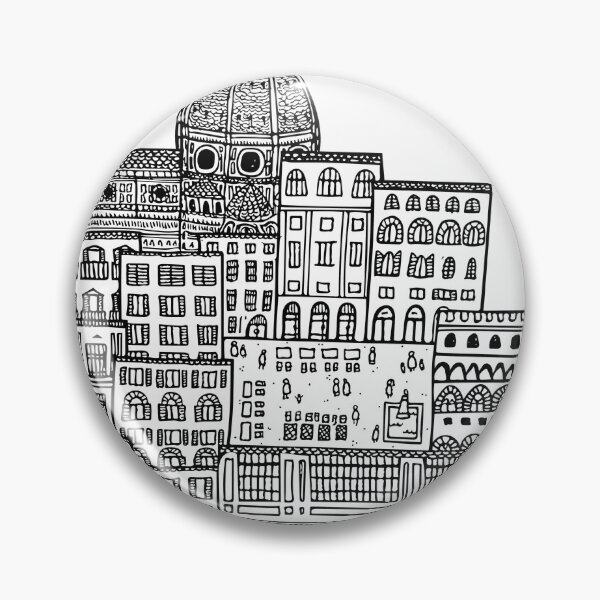 Item preview, Line Drawing of Florence, Italy designed and sold by Camilla Creations.