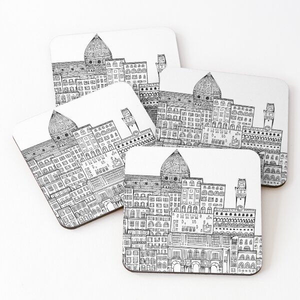 Item preview, Line Drawing of Florence, Italy designed and sold by Camilla Creations.