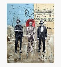 HOMBRES QUE CAMINAN DE LA MANO CON LA MUERTE (men who walk hand to hand with death) Photographic Print