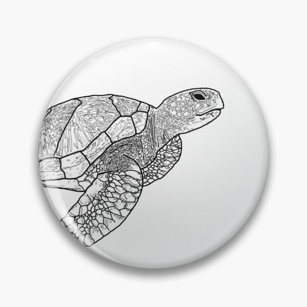 Item preview, Black and White Turtle designed and sold by kyliekrusemark.