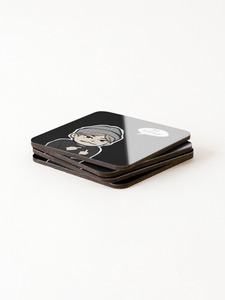 Thumbnail 4 of 5, Coasters (Set of 4), Go Away (dark void version) designed and sold by mkdraws.