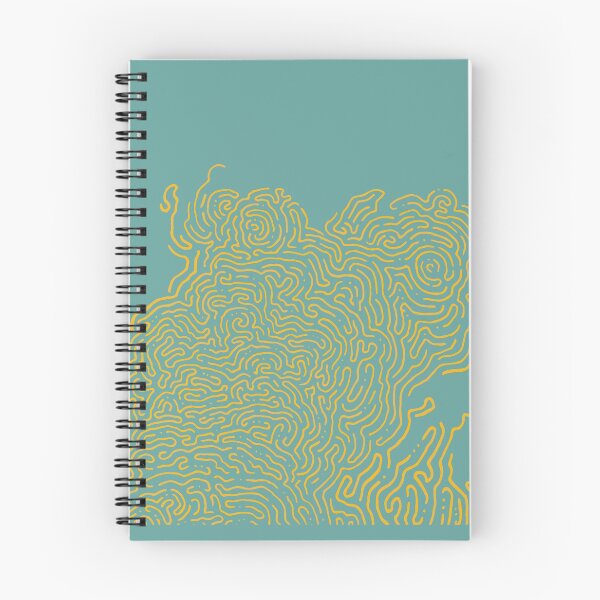 Item preview, Lost Maze Drawing in Blue and Yellow designed and sold by Camilla Creations.