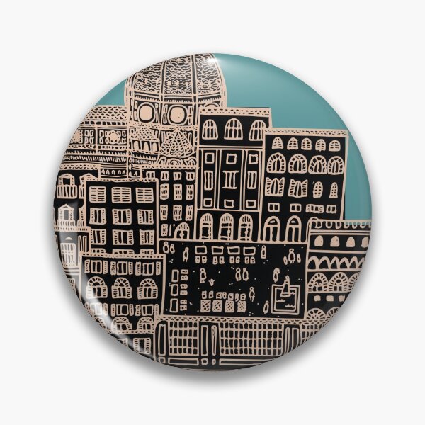 Item preview, Line Drawing of Florence in Black and Blue designed and sold by Camilla Creations.