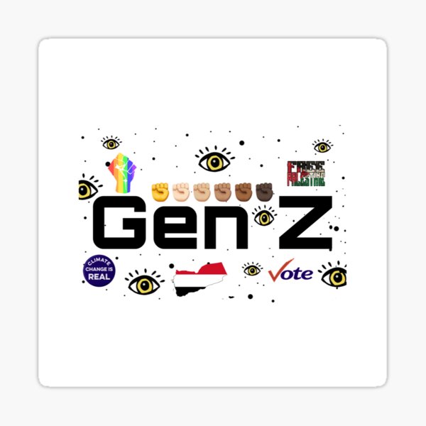 "Gen Z" Sticker for Sale by Soccerfan504 Redbubble