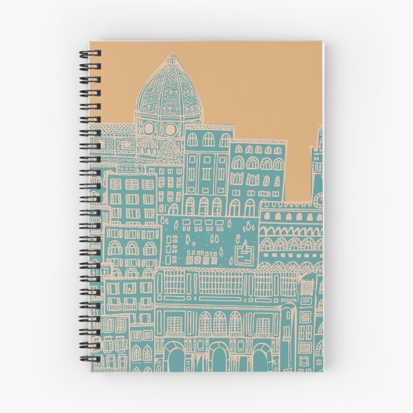 Item preview, Line Drawing of Florence in Blue and Yellow designed and sold by Camilla Creations.