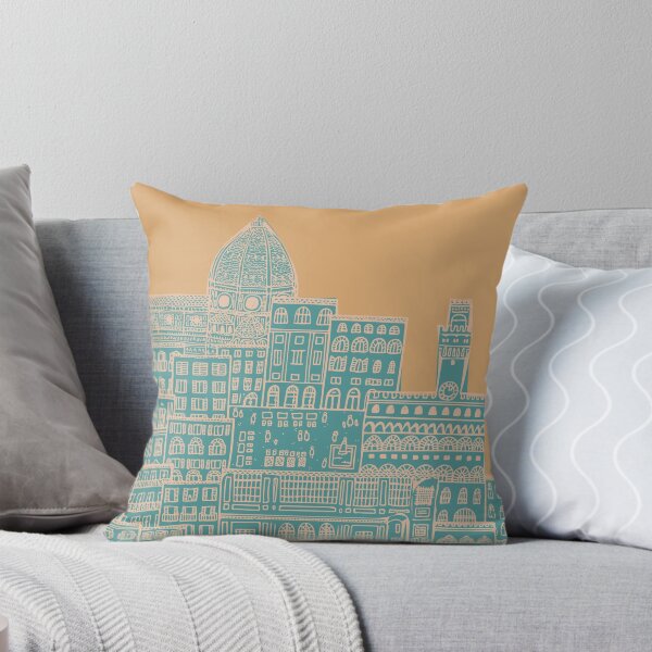 Item preview, Line Drawing of Florence in Blue and Yellow designed and sold by Camilla Creations.