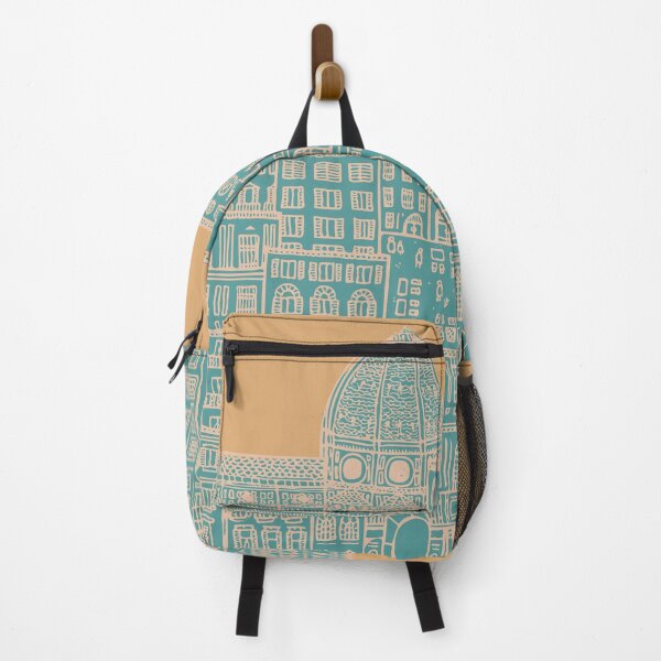 Item preview, Line Drawing of Florence in Blue and Yellow designed and sold by Camilla Creations.