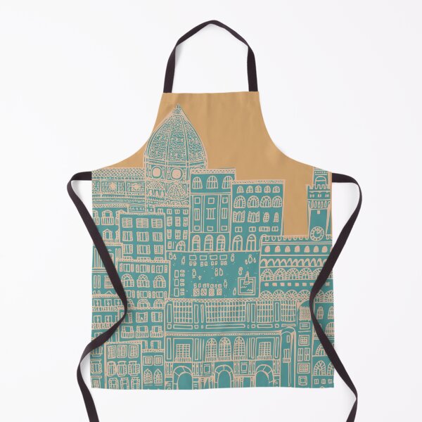 Item preview, Line Drawing of Florence in Blue and Yellow designed and sold by Camilla Creations.