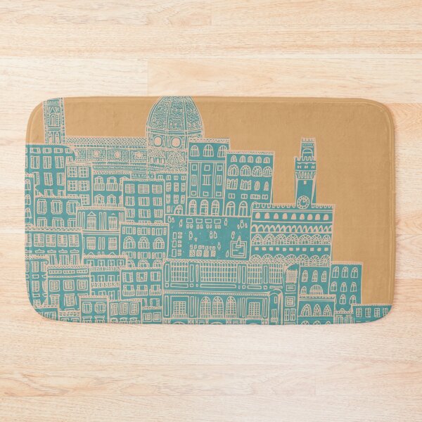 Item preview, Line Drawing of Florence in Blue and Yellow designed and sold by Camilla Creations.