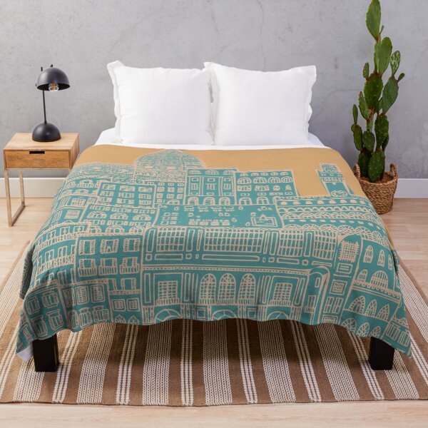 Item preview, Line Drawing of Florence in Blue and Yellow designed and sold by Camilla Creations.