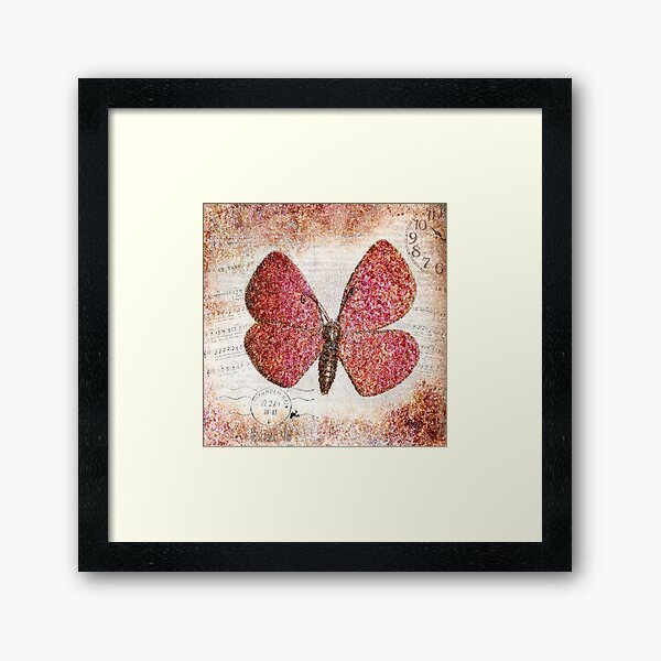 Free like a butterfly Framed Art Print