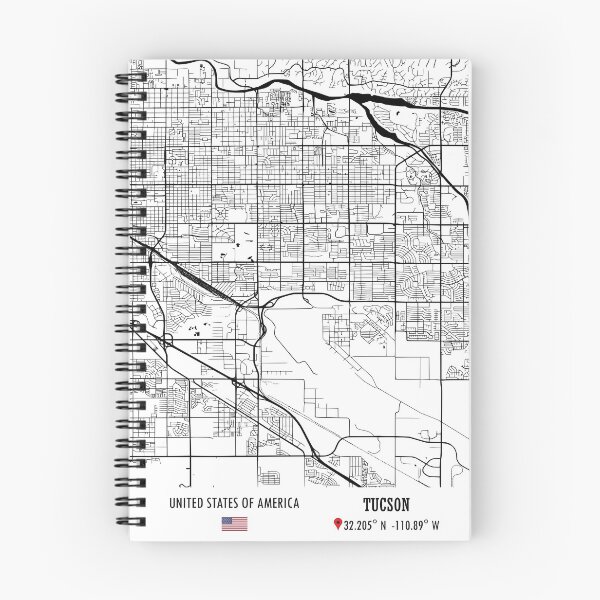 Item preview, Tucson, USA Road Map Art - Earth Tones designed and sold by hatimelhag.