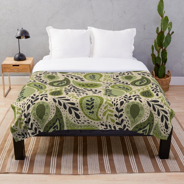 Item preview, Paisley green palette designed and sold by Polanika.