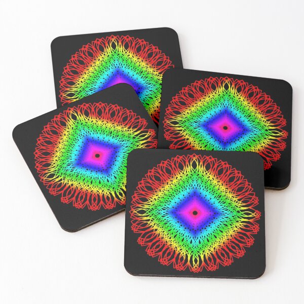 Item preview, Colorful Mandala Diamond Shape designed and sold by basitcv.