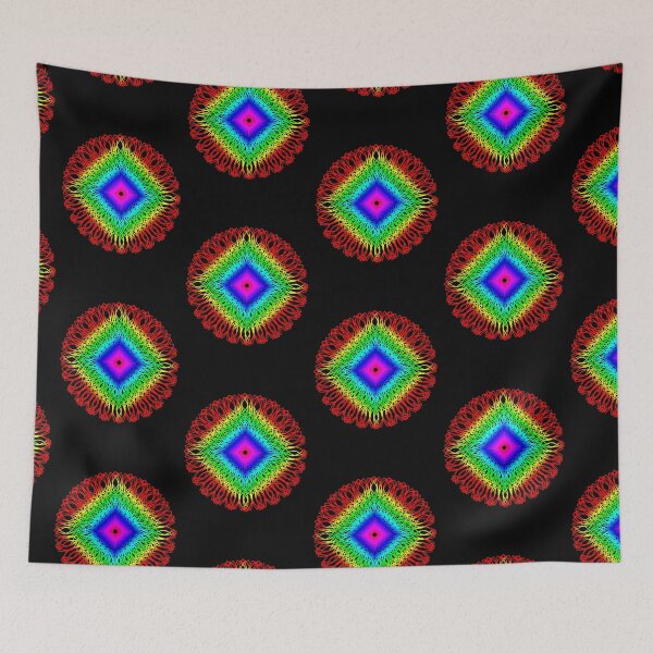Item preview, Colorful Mandala Diamond Shape designed and sold by basitcv.