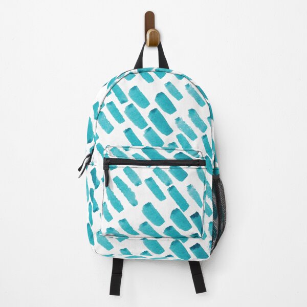 Item preview, Teal Brushstrokes Pattern designed and sold by PrettySimple Graphic Design.