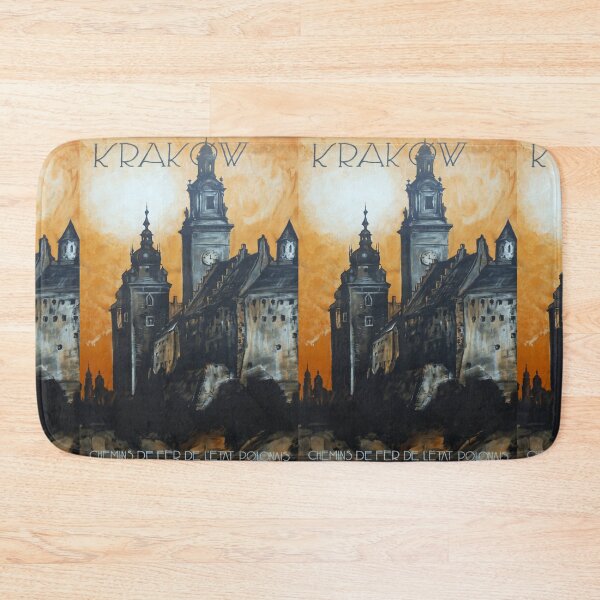 Item preview, Krakow vintage travel poster designed and sold by stickart-marek.