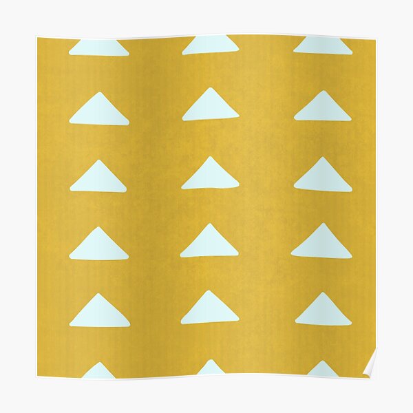 Yellow mudcloth Poster