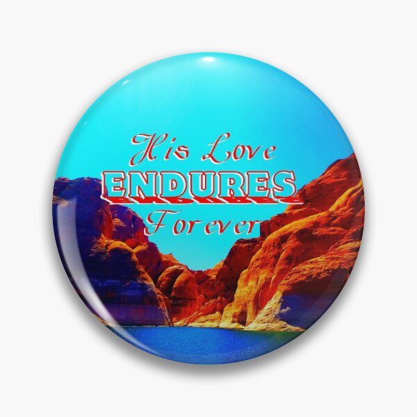 Item preview, Lake Powell Mountains (With Text) His Love Endures Forever designed and sold by IgniteWithin.