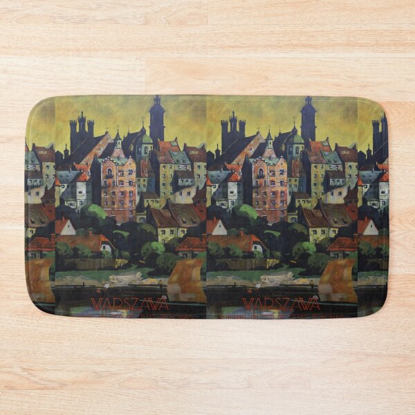 Item preview, Warszawa vintage travel poster designed and sold by stickart-marek.