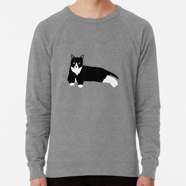 Tuxedo cat sweater top