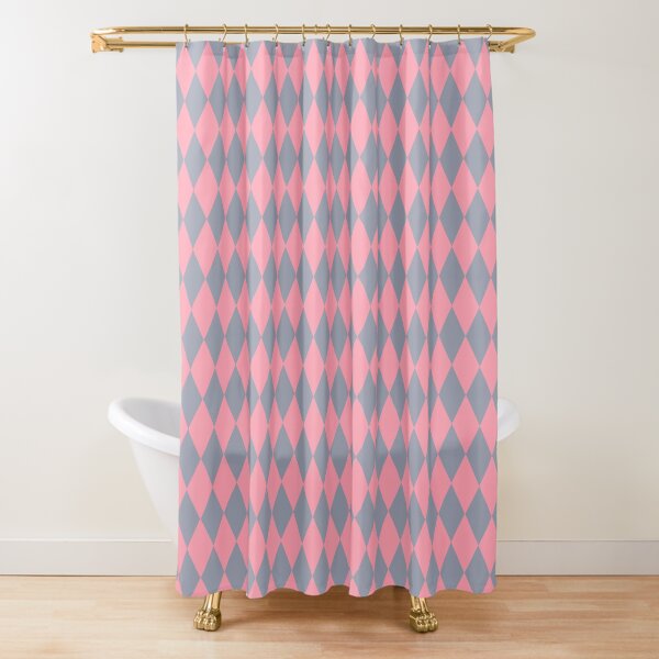 Wizard Diamonds - Pink Shower Curtain