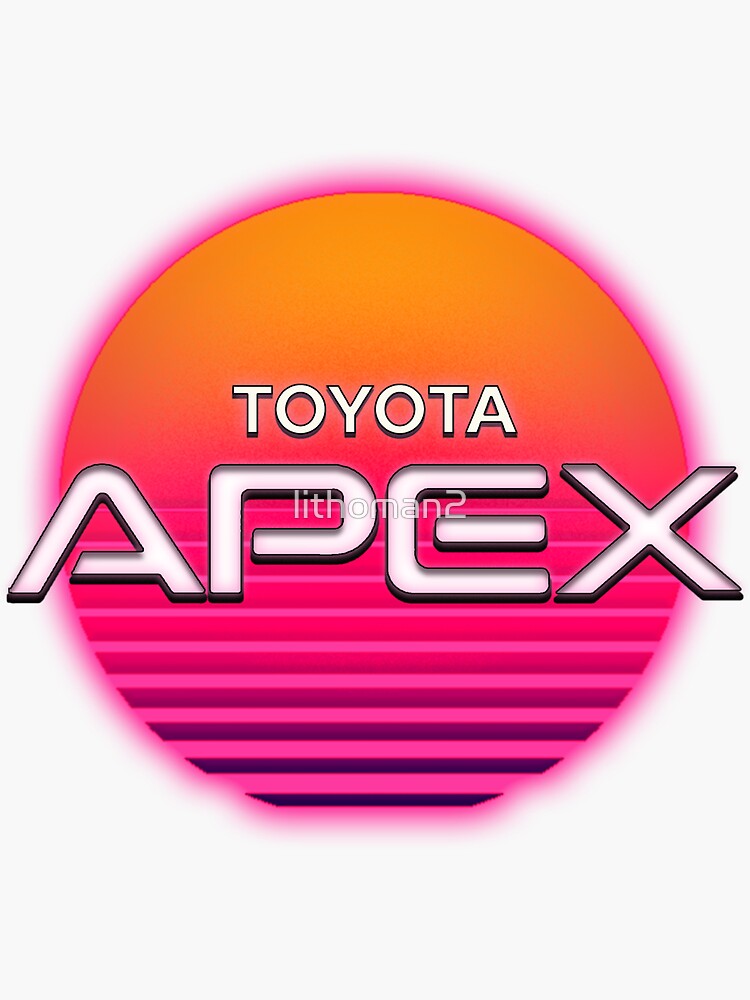 Toyota APEX Outrun Emblem Sticker for Sale by lithoman2