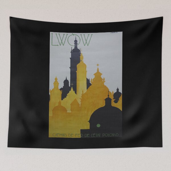 Item preview, Lwow vintage travel poster designed and sold by stickart-marek.